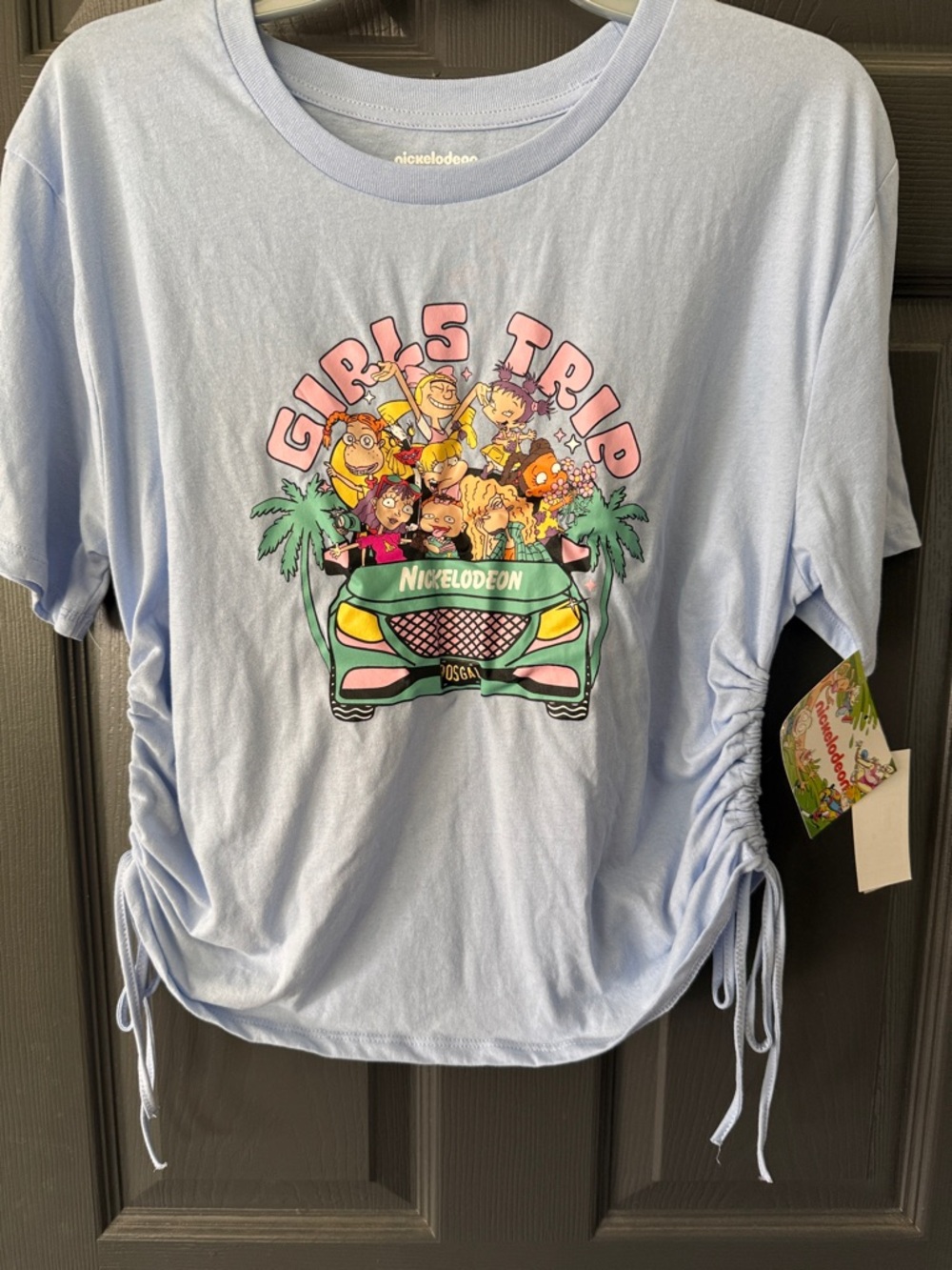 Nickelodeon Light Blue Girls Trip Graphic Tee